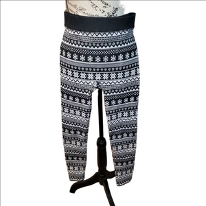 Smart Trend winter printed fleece leggings sz med